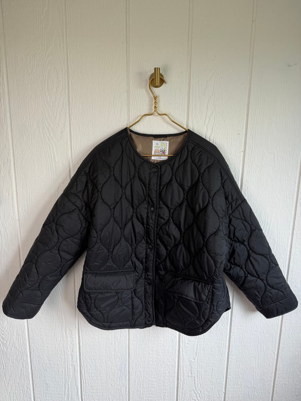 Women's Aerie Offline Quilted Jacket, Black XL